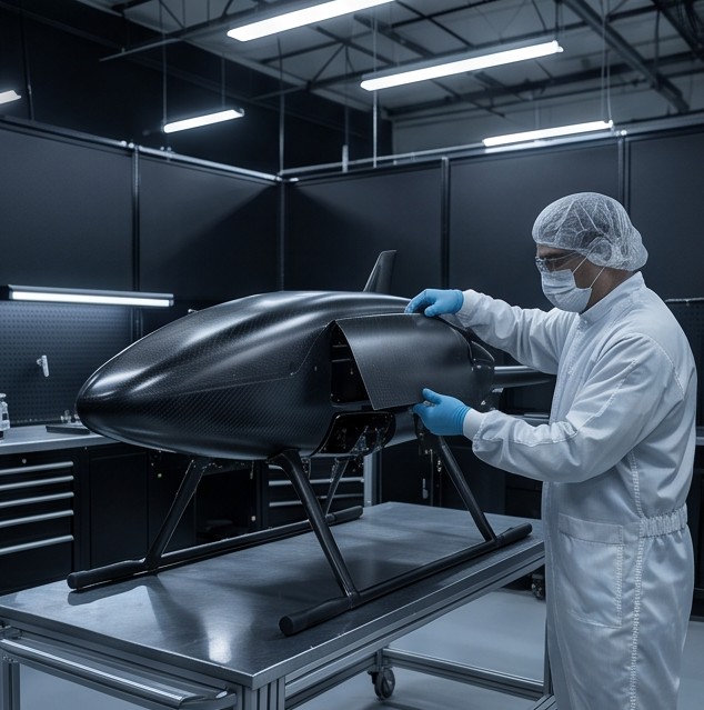 Drone assembly cleanroom
