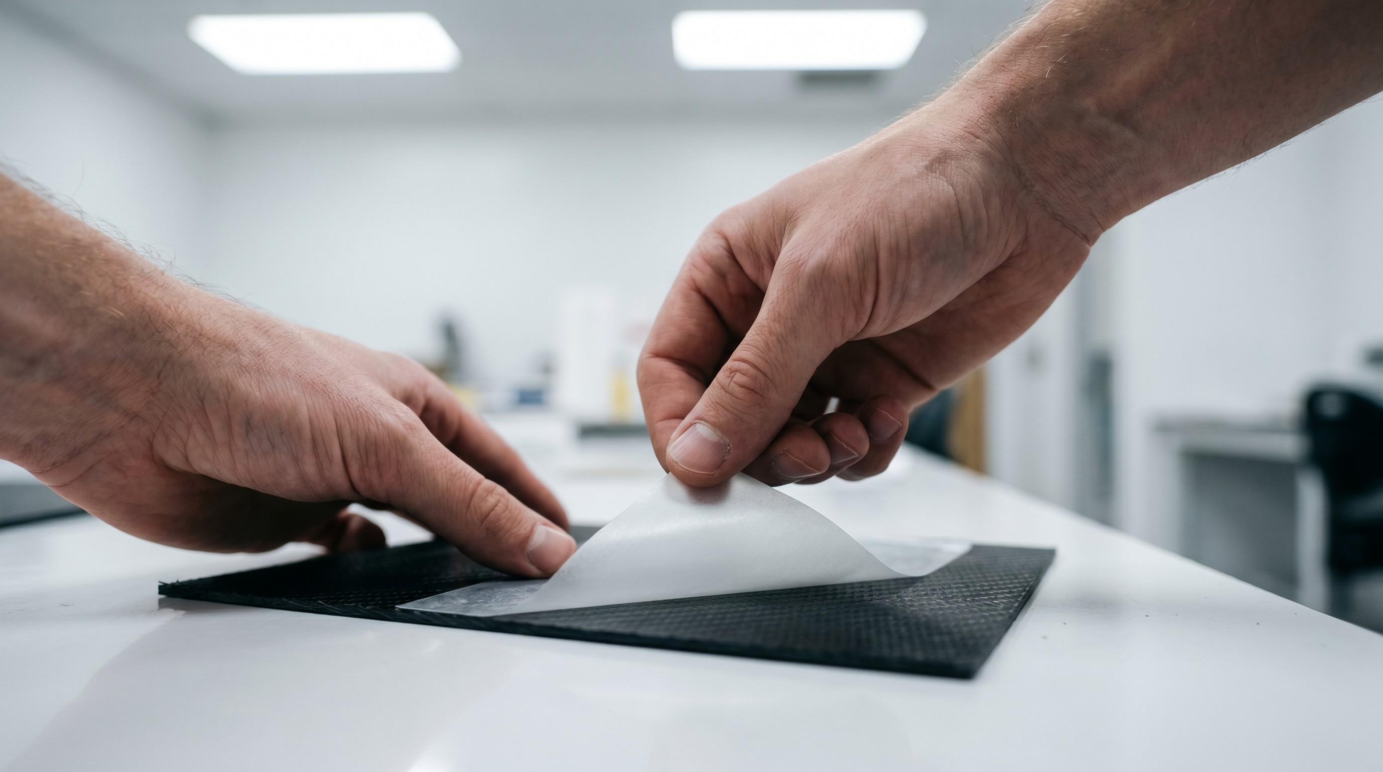 Human-safe aerospace adhesive application